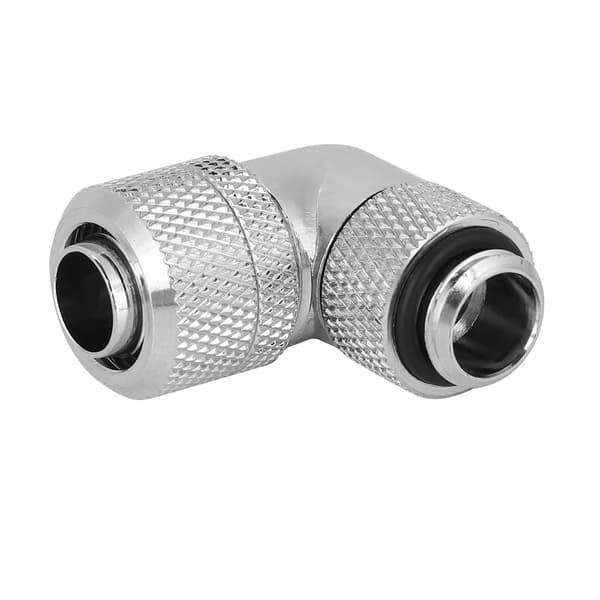 G1/4 Gevind Vandkøling Fitting Tyndt Rør 90° Retvinklet Albue (Sølv)