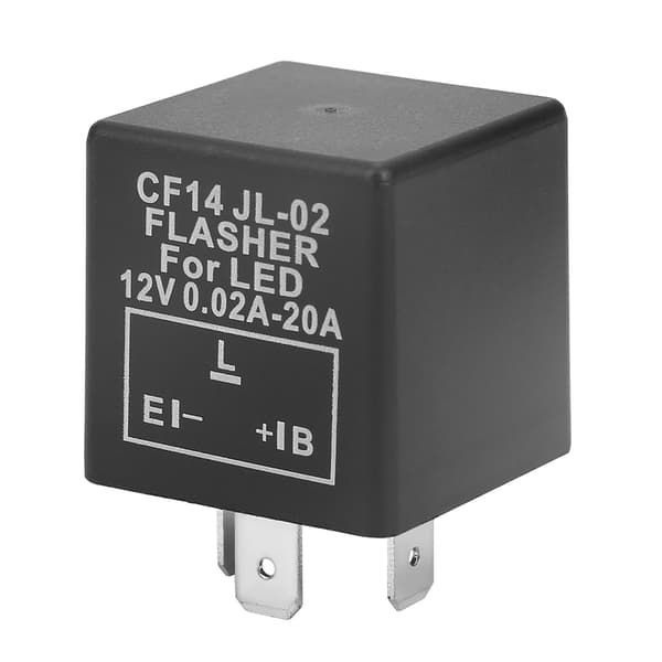 CF14 JL-02 3-poligt LED-blinkrelä för blinkers Hyper Flash Fix 12V