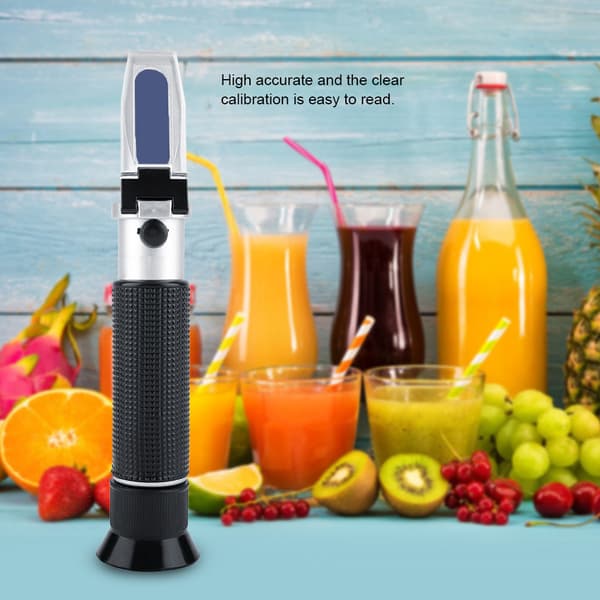 Professionel 0-10% Brix Refraktometer Bærbar Honning Sennep Druemost Sukker Tester