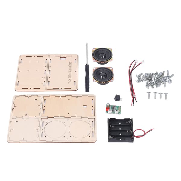DIY Bluetooth-högtalarkit Stereo Surround Giftfritt Kompositträ DIY-högtalarkit för Elev