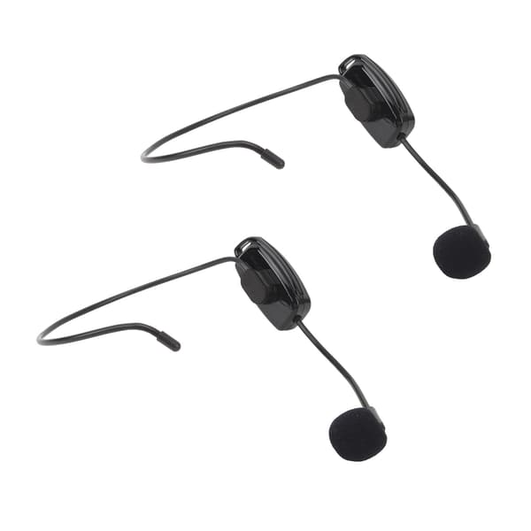 Trådlöst mikrofonheadset brusreducering uppladdningsbart 2.4G dubbelheadsetmikrofonsystem för lärare scen