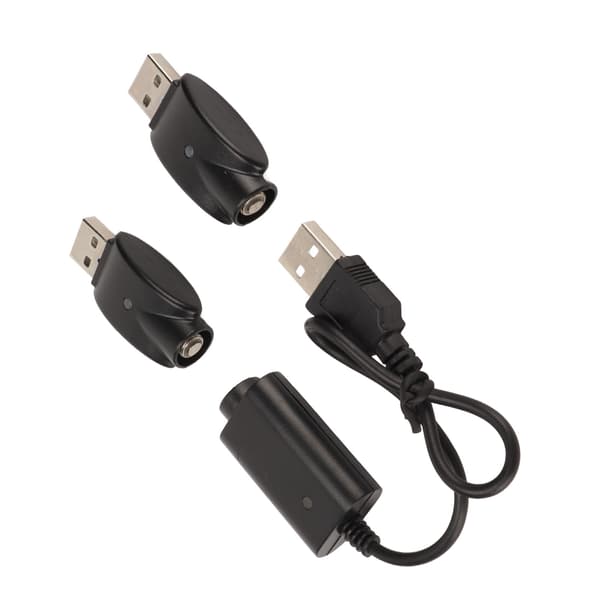 Smart USB-oplader til USB-adapter med LED-indikator Intelligent overopladningsbeskyttelse Sort