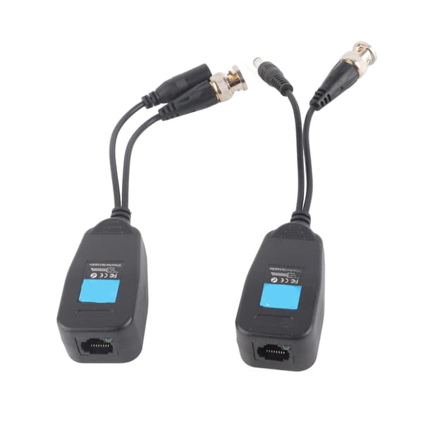 1 par passiv CCTV Coax BNC Video Power Balun Transceiver til RJ45-stik