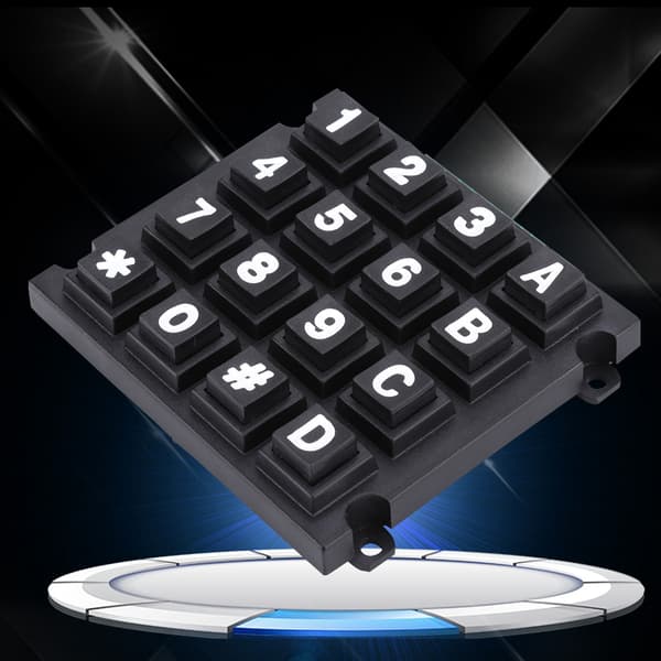 Tangentbordsmoduler med 16 tangenter 4x4 tryckknappar Extern stor knappsats för MCU