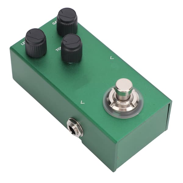 Guitar Overdrive Effektpedal Mini Aluminiumlegering med Drive Level Tone Kontrolknapper til Elbas