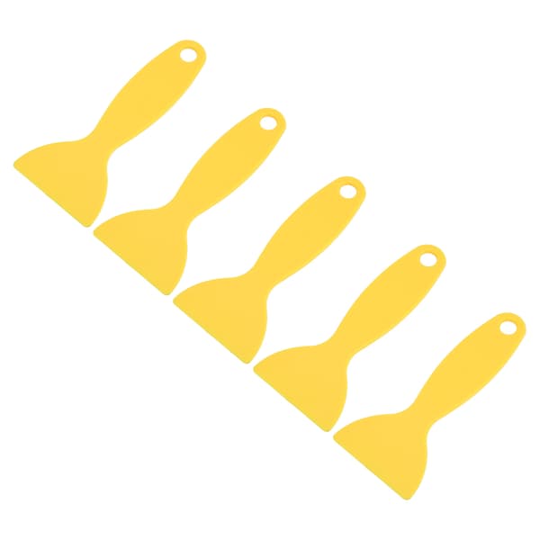 5 stk. 3D-printerspartel Fleksibel plast 3D-print harpiksfjernelsesskraber til WANHAO D8 til ANYCUBIC til Nova Gul