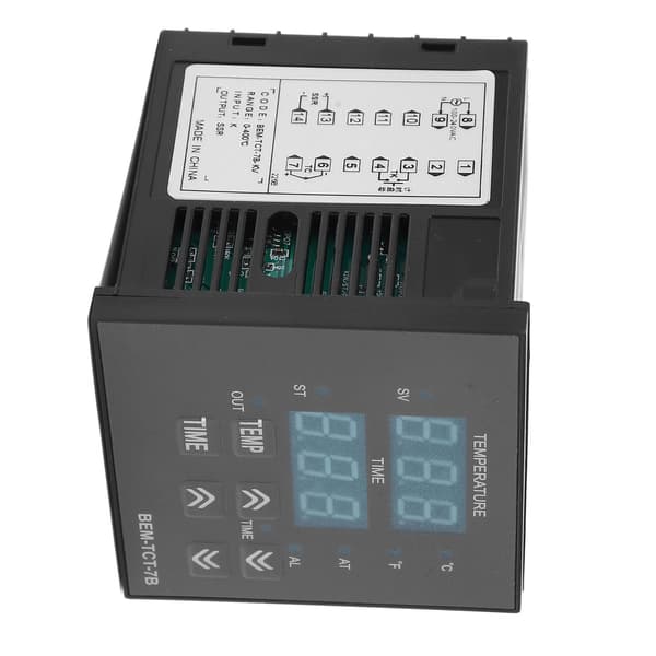 BERM Digital Värmepress Termostat Temperaturregulator, 100-240V, Integrerad Display
