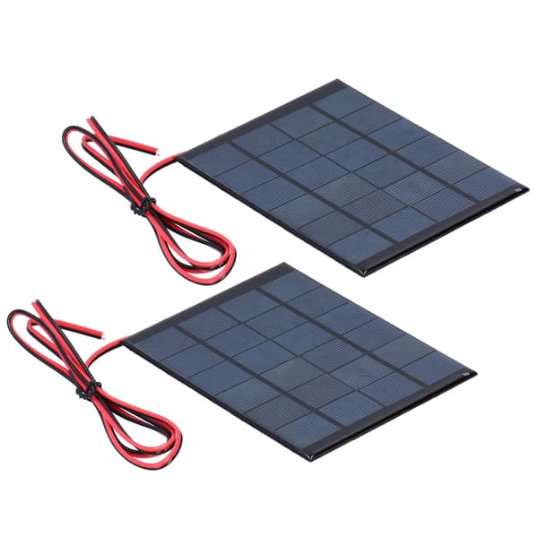 2 kpl mini-aurinkoepoksipaneeli 6V 2W DC 100 cm johdolla, tee-se-itse-elektroniikkatarvikesarja