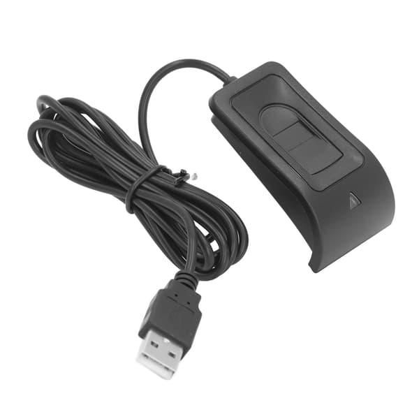 Fingeraftryksscanner USB Kapacitiv Biometrisk Læser til Windows 10, 5V DC, Sort