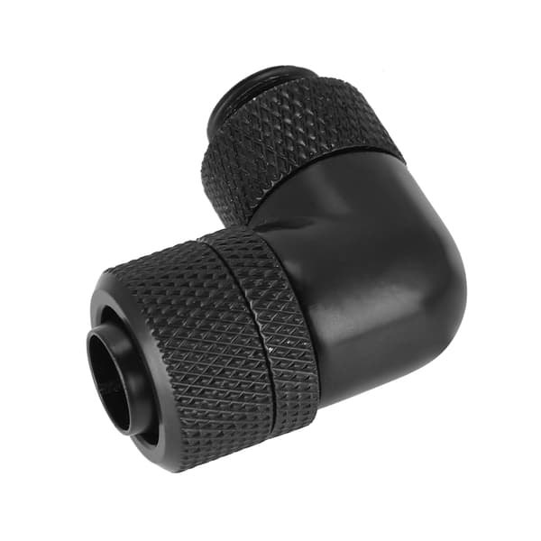 G1/4 Gevind Vandkøling Fitting Tyndt Rør 90° Retvinklet Albue (Sort)