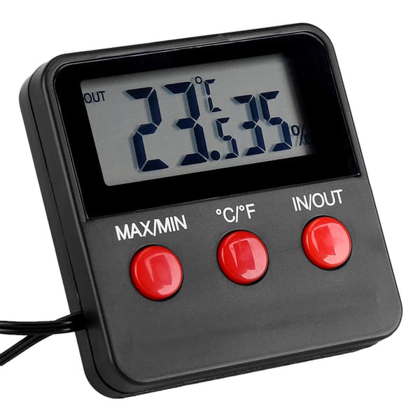 LCD Digital Termometer Hygrometer Temperatur Fugtighedsmonitor til Æggeinkubator Krybdyr Kæledyr