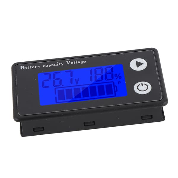Batterispänningsmätare 10-100V LCD-display 2-tråds digital voltmeter kapacitetstestare