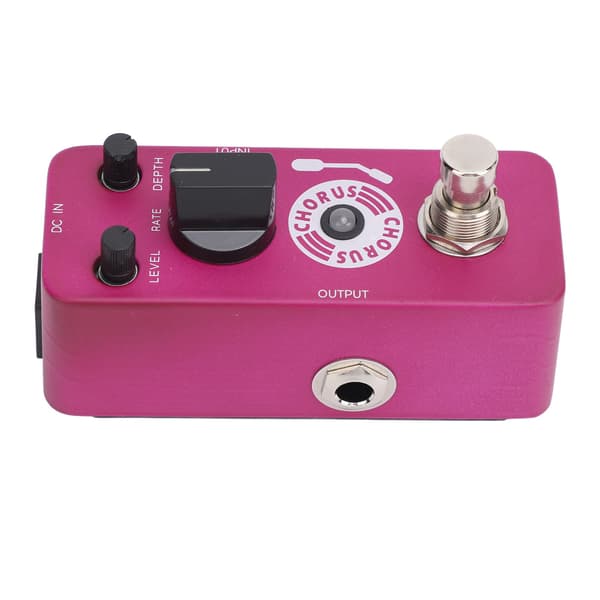 Choruspedal True Bypass Varm Klar Analog Chorus Effektpedal för Elgitarr Bas