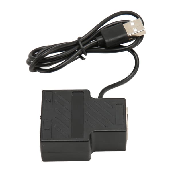 100 Mbps Ethernet Splitter RJ45 1 til 2 Højhastigheds Ethernet Splitter Adapter med USB Strømkabel