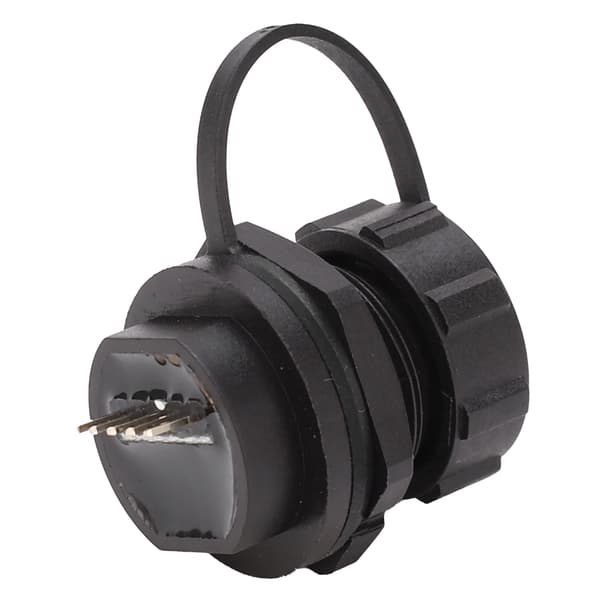 Vedenpitävä USB-laturipistoke naaraspuolinen piirilevyn asennusliitin E10MCBF1F Snap Lock