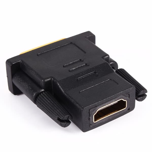 DVI 24+1 Han til HDMI Hun PC Kabel Adapter Konverter til Digital HDTV LCD