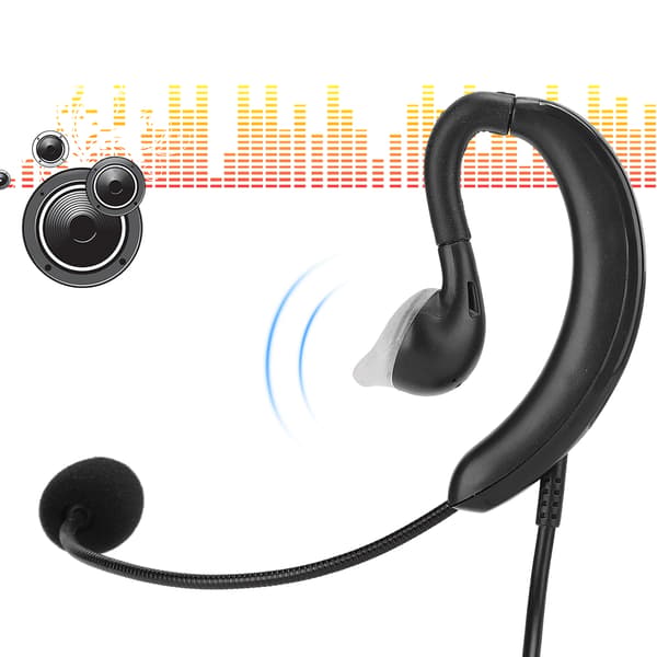 Öronkrok Headset USB Hörlurar Dator Notebook Tillbehör för Skype / QQ / MSN