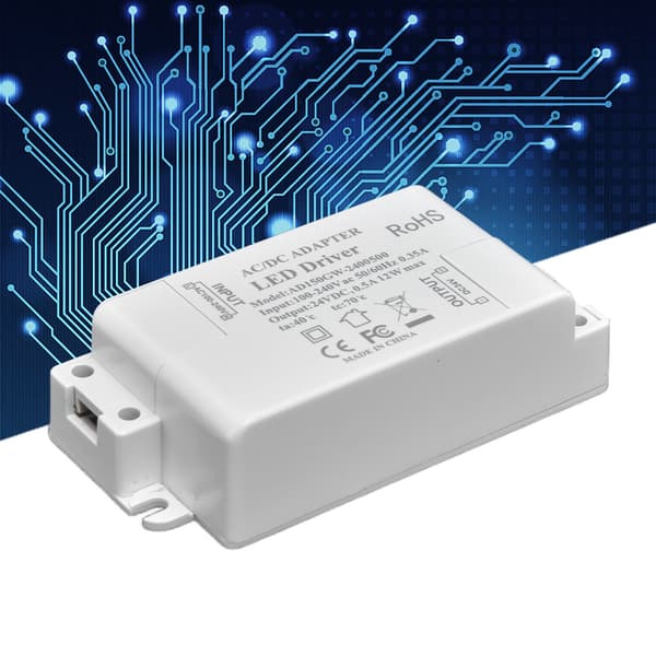 12W LED-driver lavspændings konstantstrøm LED-transformer til strip-lys