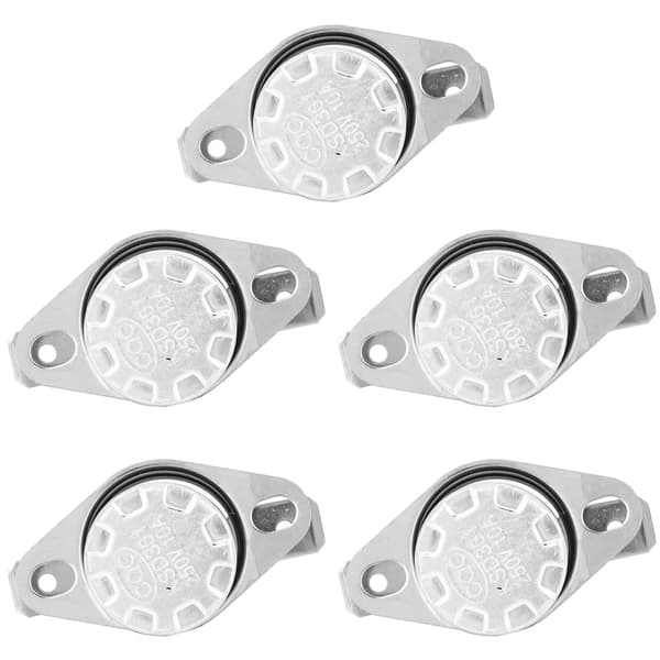 5-pack KSD301 termisk strömbrytare termostat 250V 10A normalt öppen 65C