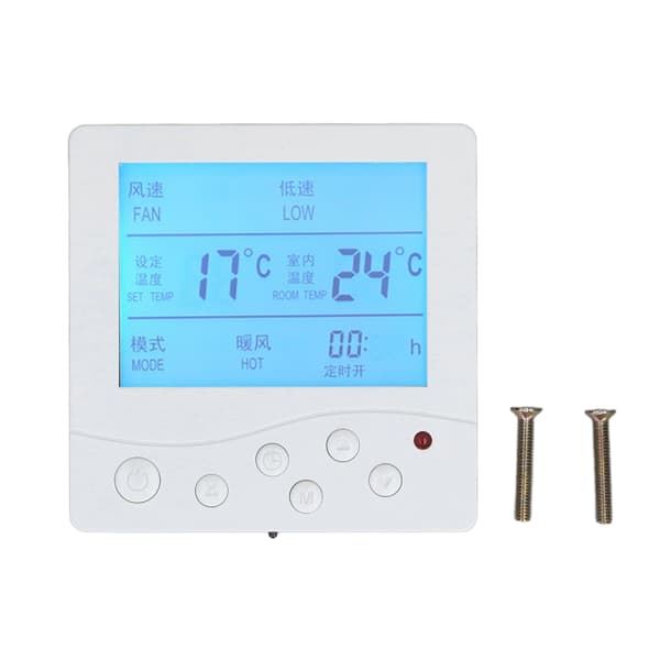 Smart LCD-termostat för hemmet 220V Pålitlig Anti-interferens Central Luftkonditioneringsregulator