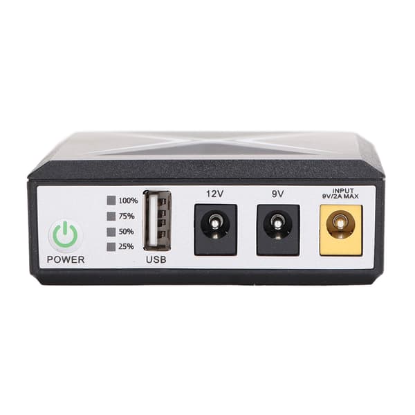 Mini UPS Batteribackup 10400mAh Avbrottsfri Strömförsörjning för Säkerhetskamera Router WiFi