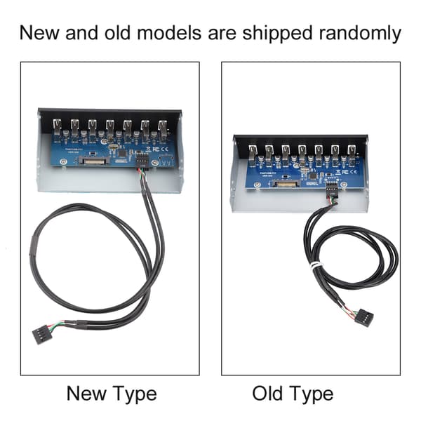 USB Hub Box Panel 7 Port USB2.0 Tabsfri Datatransmission USB Hub Drevpanel