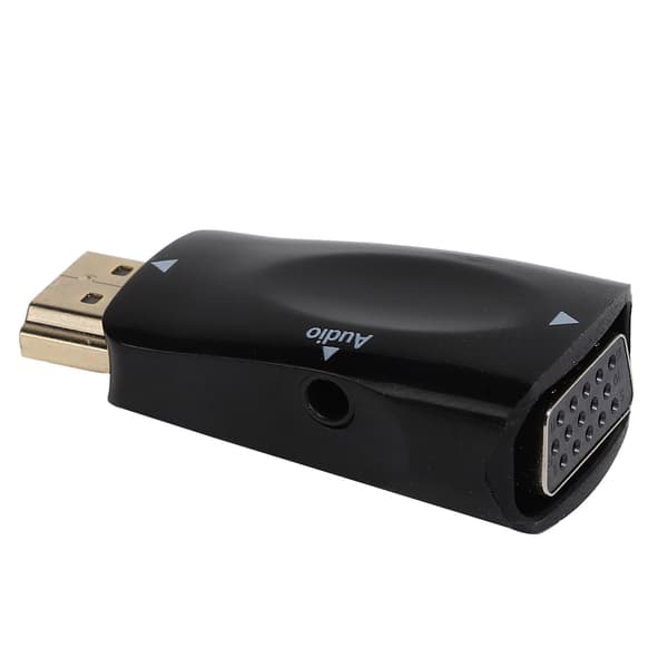 1080P HD Multimedia Interface Han til VGA Hun Adapter Konverter med Lydkabel