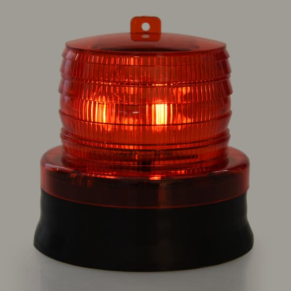 2V LED blinkende strobelys, nødadvarselslys, rød, billampe