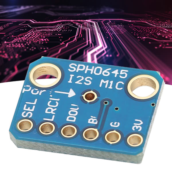 MEMS Mikrofon Breakout Board I2S Interface Lydsensormodul med Pins SPH0645