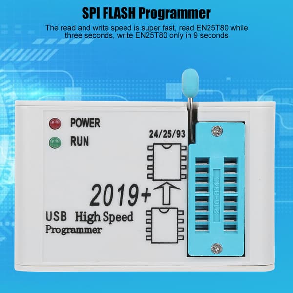 USB 2.0 High-Speed SPI Flash Programmer EZP2019, 12Mbps Interface, Understøtter Flere Chips