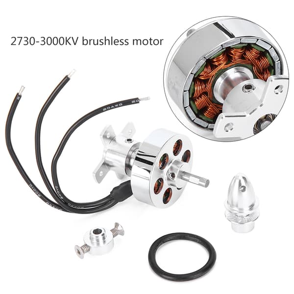 2730‑3000KV Børsteløs Motor RC Reservedele Tilbehør til Fastvinget RC Flymodel