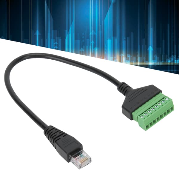 PVC RJ45 hanstik til grøn ingen svejseterminal kort linjekabeladaptertilbehør