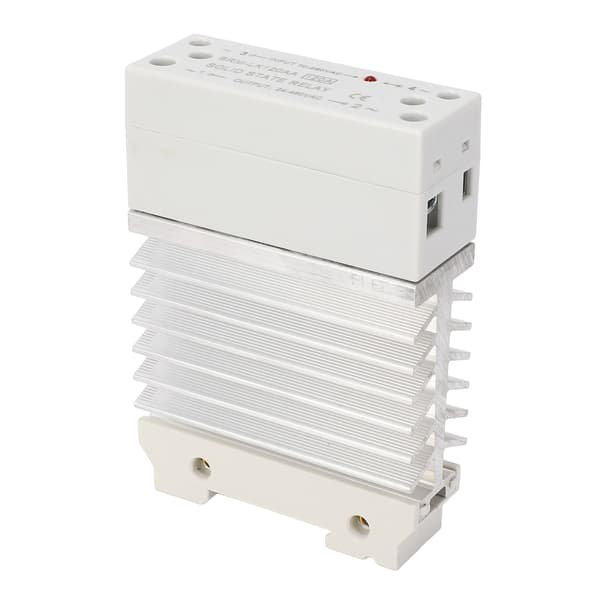 120A AC Solid State Relæ, Skinne Montering SSR m/ Køleplade, 70-280VAC Ind, 24-480VAC Ud