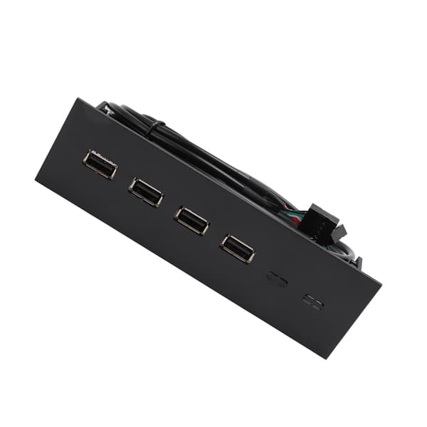 USB Frontpanel Hub 5.25in 4 porte Højhastigheds stabil Plug and Play optisk drev frontpanel til stationær bundkort