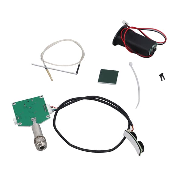 Gitarr Piezo Pickup Kit Inbyggt Förförstärkarsystem Akustisk Gitarr Pickup med Volym- och Tonkontrollratt