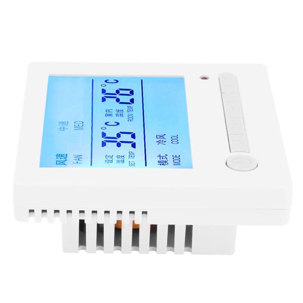 AC220V Intelligent LCD-termostat fläktkonvektor temperaturregulator luftkonditioneringspanelbrytare
