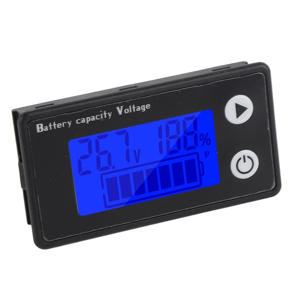 Batterispänningsmätare 10-100V LCD-display 2-tråds digital voltmeter kapacitetstestare
