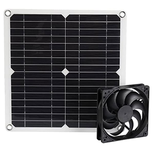 12W 12V Solpanel Driven Fläkt Effektiv Energiomvandling Solpanel Dubbelfläkt Kit
