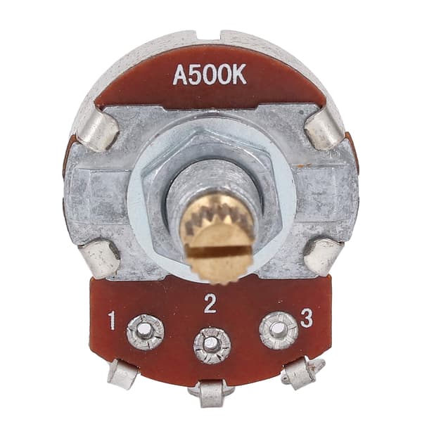 Mini Guitar Potentiometer 500K Lydstyrke Taper Pot Metal Bas Reservedele