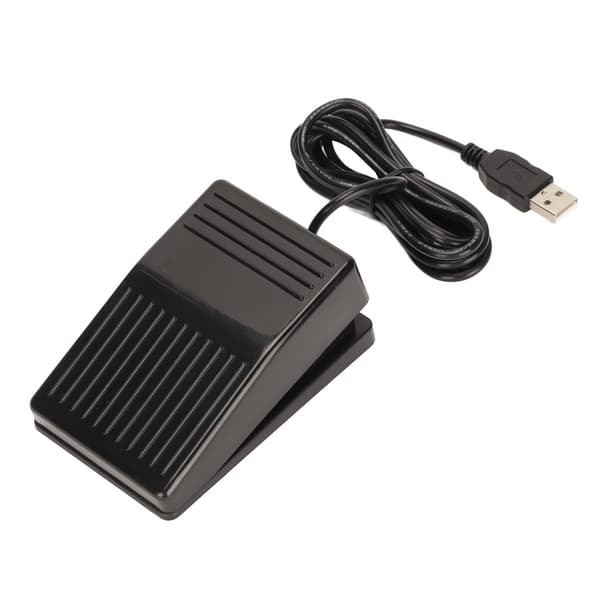 USB-fodpedal mekanisk kontakt multifunktionel enkeltfodpedal med 2 meter kabel til computer