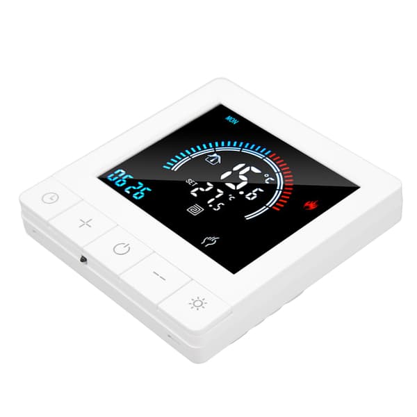 Smart WiFi Golvvärmetermostat Pekskärm, 110-240V 3A, Hemtemperaturregulator med Extern Sensor