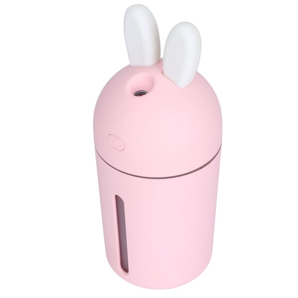 200 ml Mini luftfugter 3 timers timing stemningsnatlys skrivebordsluftfugter USB-drevet lyserød