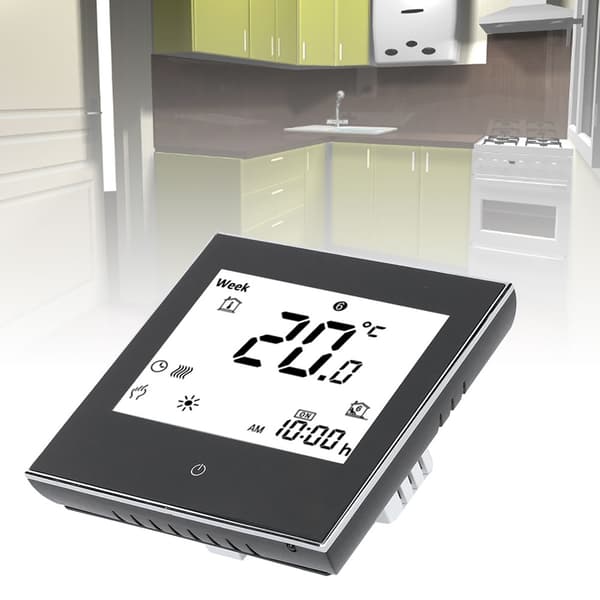 Termostat Ugentlig Programmerbar LCD Touch Skærm 5A 110-230V Rumvarme Kontrol