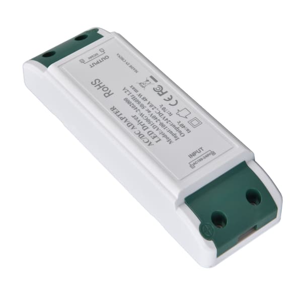 LED Transformer 24V DC 2A 48W Konstant Strøm LED Strømforsyning Driver til Hjem og Kontor AC100‑240V