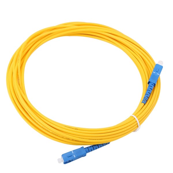 10m/11yd SC til SC Duplex Fiber Patch Cord Jumper Kabel Single Mode Patch Cord