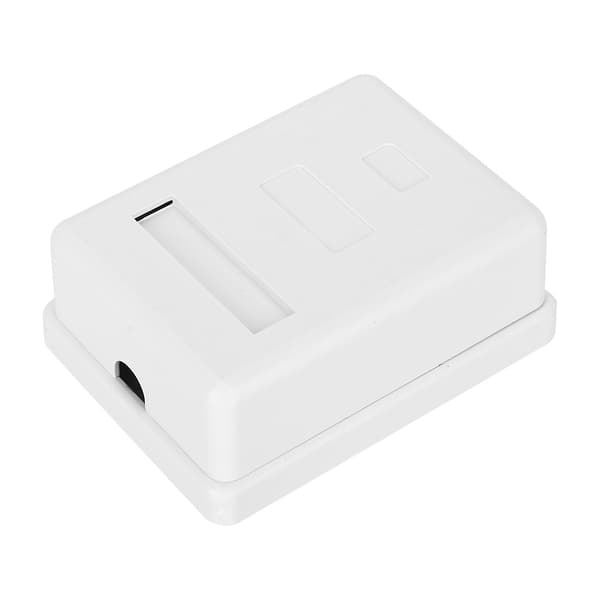 2st CAT6 RJ45 8P8C Enkel Ytmonterad Väggplatta Ethernet Keystone Box