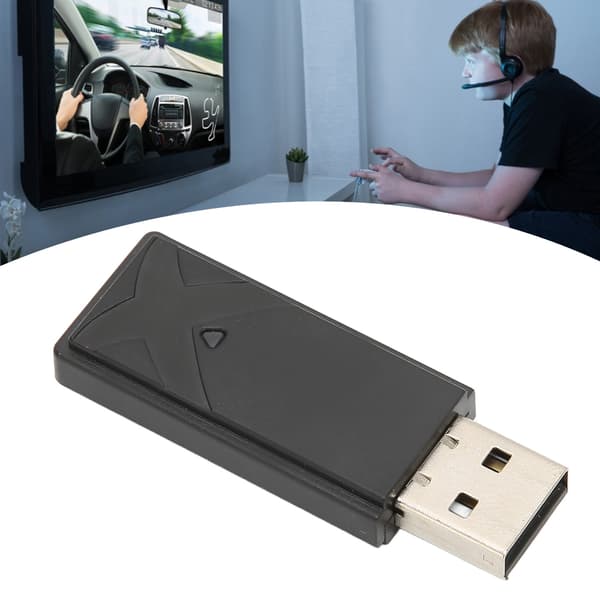 Trådlös handkontrolladapter Plug and Play Stabil USB-gränssnitt Bluetooth-kontrollomvandlare för PS4 PC-värd