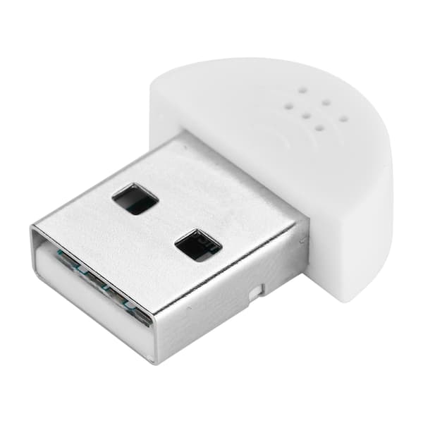 Bärbar USB Mini Studio Talmikrofon Inspelningsljud MIC-adapter för dator PC Vit