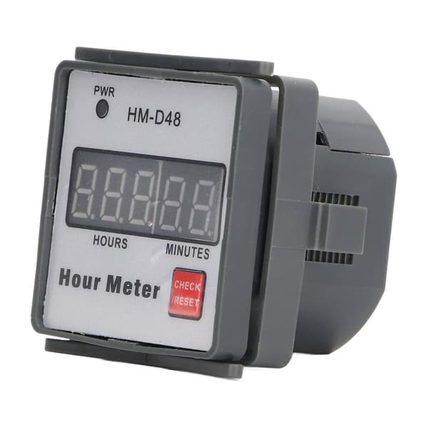 Timetæller Digital Display Timer ABS Måler 0‑999,99 Timer Tidsværktøj AC 220‑240V