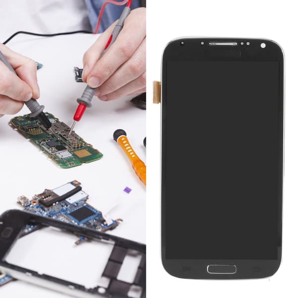 Skærmudskiftning LCD-skærm Touch Digitizer-samling til Samsung Galaxy S4 Sort